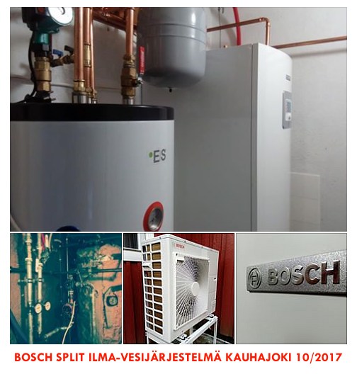 Bosch ilma-vesilämpöpumppu Kauhajoki