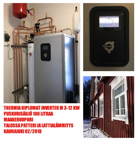 Thermia Diplomat Inverter maalämpö Kauhajoella